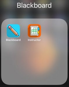 Blackboard mobile app in iOS