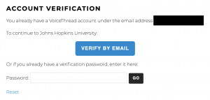 account verification