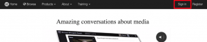 Sign in upper right on voicethread.com