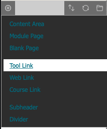 Select Tool Link from menu